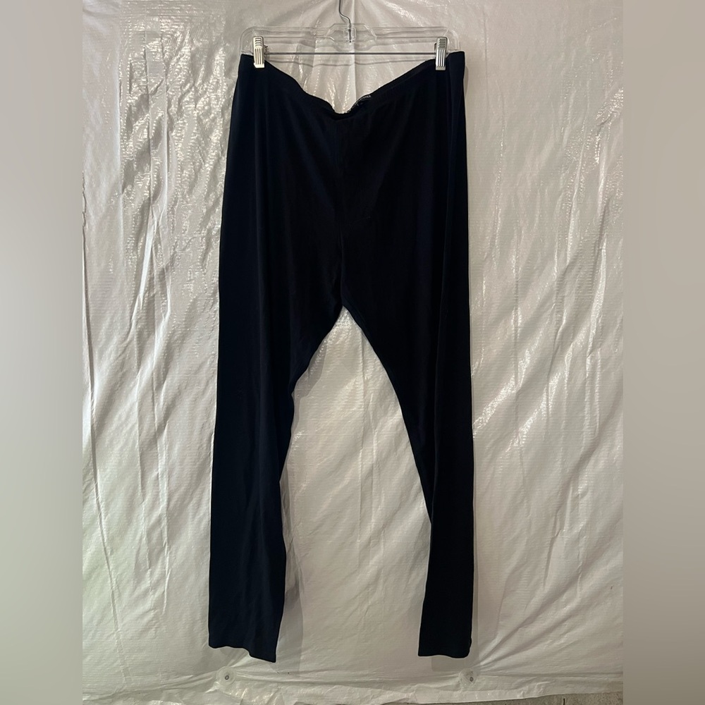 Eileen Fisher Black Rayon Pants Size XL